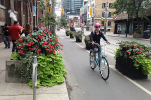 Protected bikelanes